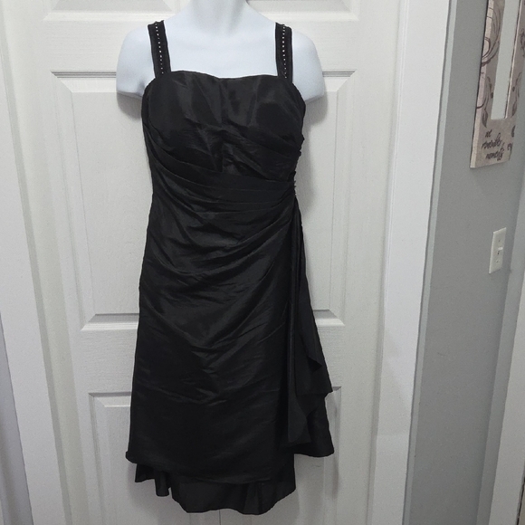 Pretty Maids Dresses & Skirts - Pretty Maids Size 16 (Fits 17"ptp) Black High Low Dress with Embellished Straps